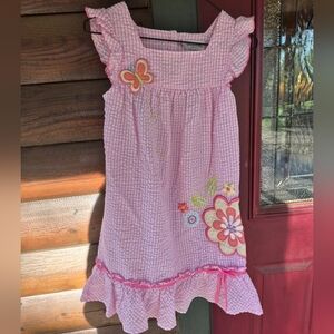 Girl's Pink Flower Dress